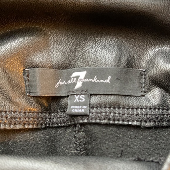 7 for all mankind vegan leather - Picture 5 of 5
